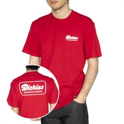 Dickies-Lewiston SS Tee English Red - Maglietta Girocollo Uomo Rossa