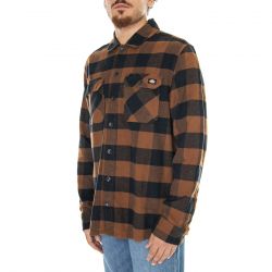 Dickies-M' New Sacramento Shirt Brown Duck - Camicia Uomo Multicolore