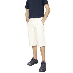 Dickies-Medison Denim Short Ecru - Bermuda Denim Jeans Uomo Bianchi
