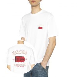Dickies-Service Crew SS Tee White - Maglietta Girocollo Uomo Bianca
