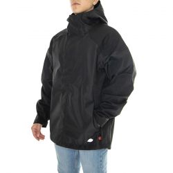 Dickies-Waterproof Shell Jacket Black - Giacca con Cappuccio Uomo Nera