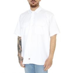 Dickies-M' Work Shirt SS Rec White Short-Sleeve