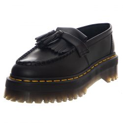 DR.MARTENS-Adrian Quad Platform Loafers - Mocassini in Pelle con Nappe Donna Neri