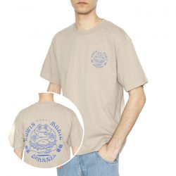 Edwin-Edwin Music Channel Ts Aluminum - Maglietta Girocollo Uomo Grigia