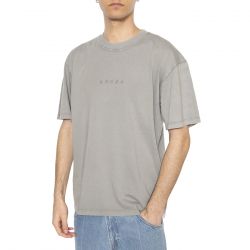Edwin-Ground Oversize Ts - Maglietta Girocollo Uomo Grigia