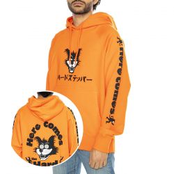 Edwin-Hard Stepper Hoodie Sweat Tangerine Tango - Felpa con Cappuccio Uomo Arancione