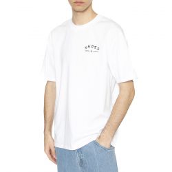 Edwin-High Life Low Levels Chest Ts White - Maglietta Girocollo Uomo Bianca