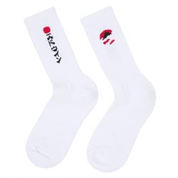 Edwin-Kamifuji Sock White - Calzini Bianchi