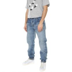 Edwin-M' Regular Tapered Mid Dark Used - Pantaloni Uomo Denim Jeans Blu