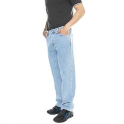 Edwin-Matrix Pant Heavy Bleach Wash - Pantaloni Denim Jeans Uomo Blu