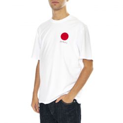 Edwin-Mens Japanese Sun White T-Shirt-I025020.03-02.67