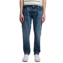 Edwin-Slim Tapered Pant Mid Dark Used - Pantaloni Denim Jeans Uomo Blu
