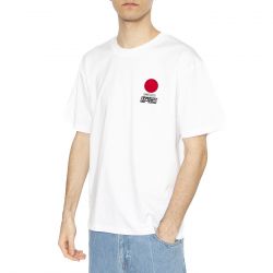 Edwin-Sun TS SS White - Maglietta Girocollo Uomo Bianca
