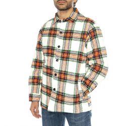 Edwin-Sven II Shirt Lined LS White / Red - Camicia Uomo Multicolore