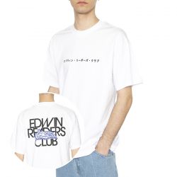 Edwin-Uniform TS White - Maglietta Girocollo Uomo Bianca