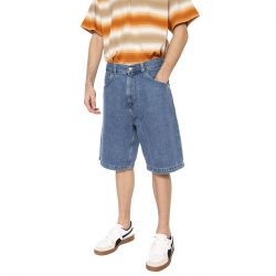 Edwin-Worker Short Light Stone Washed - Bermuda Uomo Blu