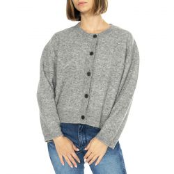 Elvine-Erna Grey Melange - Cardigan Donna Grigio-331300-112