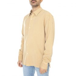 Elvine-Ossian Khaki - Camicia Uomo Marrone