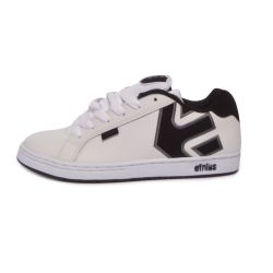 Etnies-Mens Fader White / Dark Grey Shoes-4101000203-120