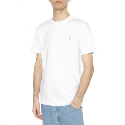 Farah-Danny Reg SS Tee White - Maglietta Girocollo Uomo Bianca