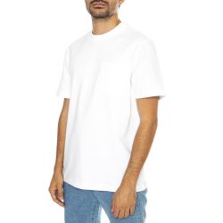 Farah-Stacy Pocket SS Tee White - Maglietta Girocollo Uomo Bianca-F4KSD007-104