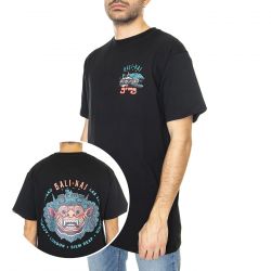 GRIMEY-The Bali-Hai Regular Tee Black - Maglietta Girocollo Uomo Nera