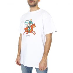 GRIMEY-The Clout Regular Tee White - Maglietta Girocollo Uomo Bianca