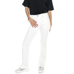 GUESS ORIGINALS-Go Kit Bootcut Pant Go Aged White Wash - Pantaloni Denim Jeans Donna Bianchi