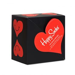 HAPPY SOCKS-2-Pack I Heart You Socks Gift Set 9350 - Set da Due Paia di Calzini Multicolore-XVAL02-9350