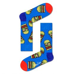 HAPPY SOCKS-Burger Sock 6000 - Calzini Blu / Multicolore