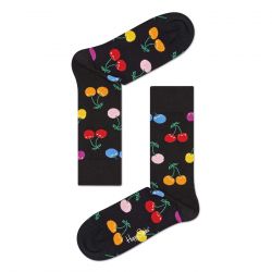 HAPPY SOCKS-Cherry Sock 9050 - Calzini Neri / Multicolore