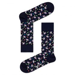HAPPY SOCKS-Confetti Palm Socks - Calzini Blu / Multicolore-CFP01-6500