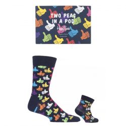 HAPPY SOCKS-Happy Socks 2 Peas In A Pod Gift Box - Set da Due Paia di Calzini Multicolore-87120USPP0032-6300