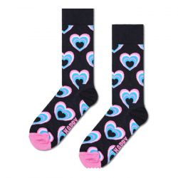 HAPPY SOCKS-Heart In Heart Sock Black - Calzini Multicolore