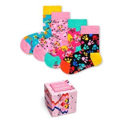 HAPPY SOCKS-Kids Pink Panthersocks Box Set - Set da 4 Paia di Calzini Bambino Multicolore-XKPAN09-3300