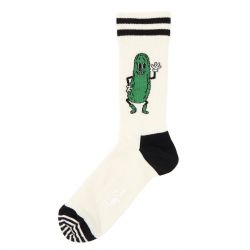 HAPPY SOCKS-Pickles White Sock 0200