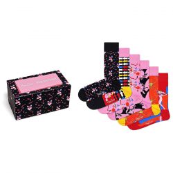 HAPPY SOCKS-Pink Panther Collector 6 Pack Box Set Socks-XPAN10-9300