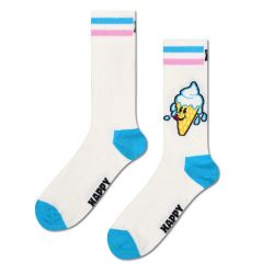 HAPPY SOCKS-Socken Ice Cream Sock White - Calzini Bianchi-P002576-WHT