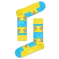 HAPPY SOCKS-Sponge Bob 6700 Socks - Say Cheese Burger - Calzini Multicolore-BOB01-6700