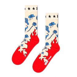HAPPY SOCKS-Wrangler Heartland Sock White - Calzini Multicolore