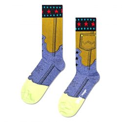 HAPPY SOCKS-Wrangler Jean Genie Sock Dark Green - Calzini Multicolore