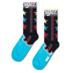 HAPPY SOCKS-Wrangler The Bronc Sock Black - Calzini Multicolore