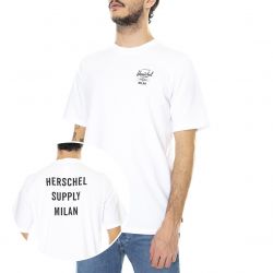 Herschel-Mens Cotton Ex Mil Bwh White T-Shirt-50027-03131