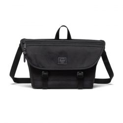 Herschel-Cove Small Messenger Black Tonal - Borsa a Tracolla Nera