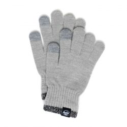 Herschel-Elmer Gloves Stripe Heather Light Grey - Guanti Grigi