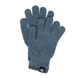 Herschel-Elmer Gloves Stripe Steel Blue - Guanti Blu