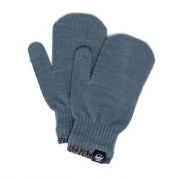 Herschel-Elmer Mittens Stripe Steel Blue - Guanti a Moffola Blu