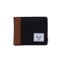 Herschel-Hank Wallet Black / Tan - Portafogli Multicolore