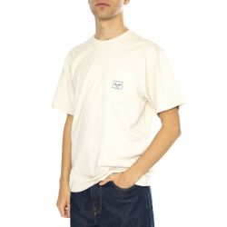 Herschel-Pocket Tee Men S Moonbeam - Maglietta Girocollo Uomo Beige