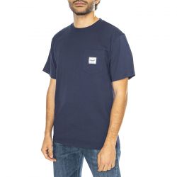 Herschel-Pocket Tee Men's Dark Navy - Maglietta Girocollo Uomo Blu